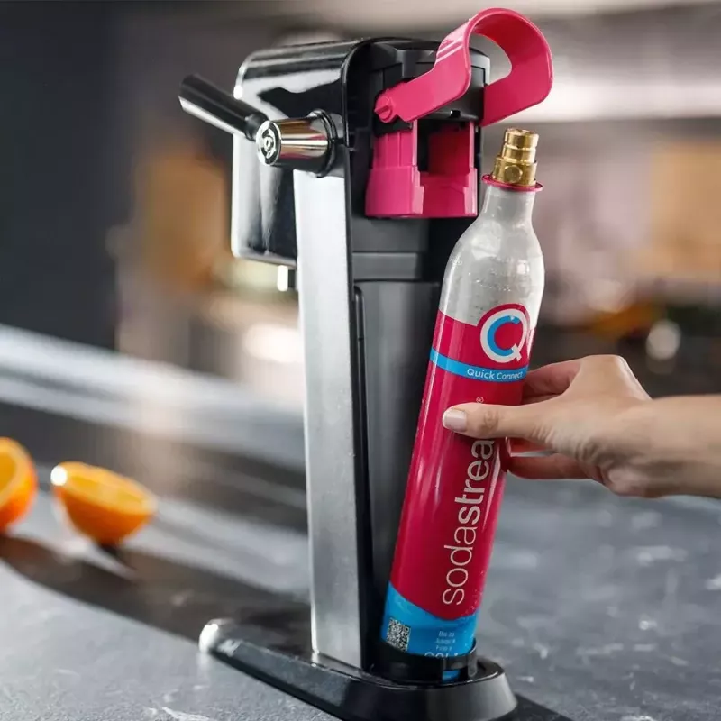 SodaStream ART Zwart Steel Watercarbonator 1L Carbonator 60L