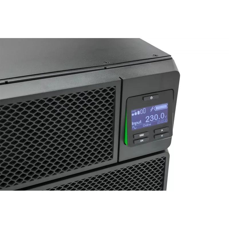 APC Smart-UPS On-Line SRT5KRMXLI - 5000VA, 6x C13, 4x C19 uitgang, rackmontage, geïntegreerde NMC
