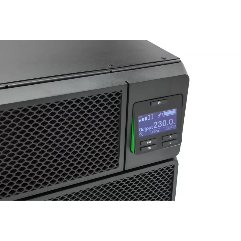 APC Smart-UPS On-Line SRT5KRMXLI - 5000VA, 6x C13, 4x C19 uitgang, rackmontage, geïntegreerde NMC