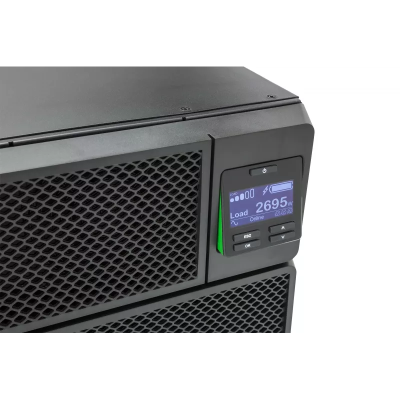 APC Smart-UPS On-Line SRT5KRMXLI - 5000VA, 6x C13, 4x C19 uitgang, rackmontage, geïntegreerde NMC