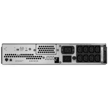 APC Smart-UPS C, Line Interactive, 3kVA, Rackmount 2U, 230V, 8x IEC C13+1x IEC C19 uitgangen, USB- en seriële communicatie, AVR, grafische LCD