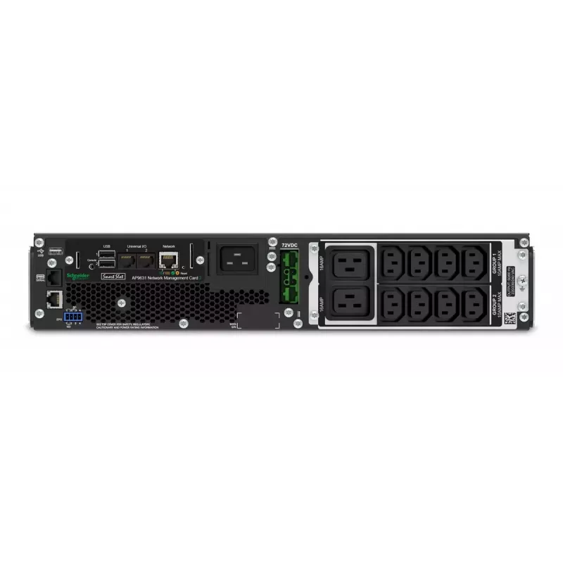 APC Smart-UPS On-Line SRT2200RMXLI-NC - 2200VA, 8x C13 & 2x C19, rackmontage, NMC