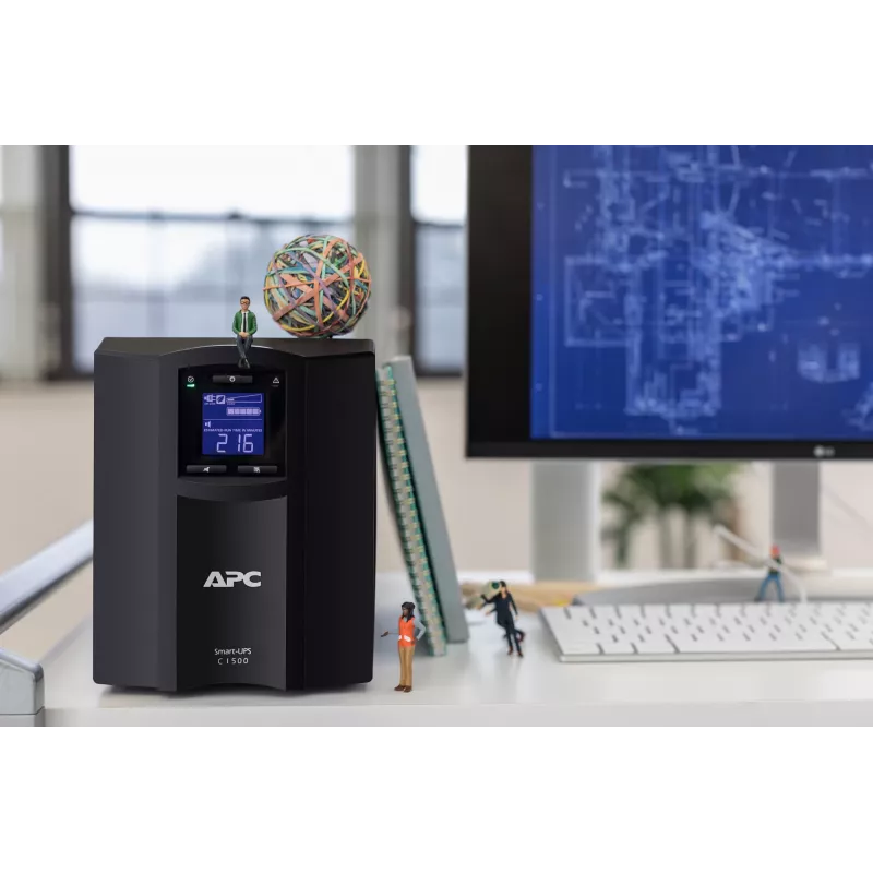 APC Smart-UPS SMC1500IC - 8x C13, USB, SmartConnect, 1500VA, line-interactive, 1,5 kVA, 900 W, sinus, 170 V, 300 V