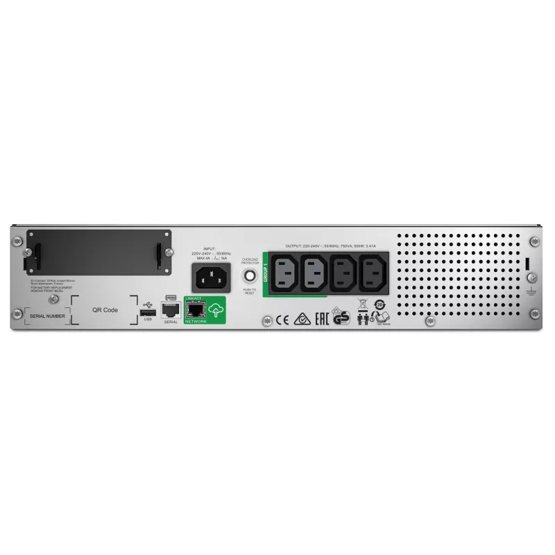APC Smart-UPS SMT750RMI2UC - 4x C13, USB, rackmontage 2U, SmartConnect, 750VA