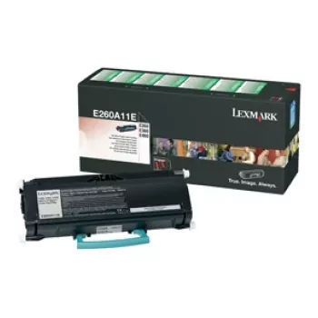 Tonerpatroon Lexmark E260A11E 3000 pagina's zwart