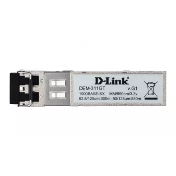 D-Link 1-poorts mini-GBIC SFP naar 1000BaseSX, 550 m voor alle