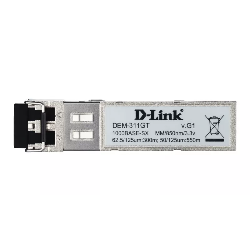 D-Link 1-poorts mini-GBIC SFP naar 1000BaseSX, 550 m voor alle