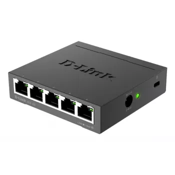 D-Link DGS-105 unmanaged L2 Gigabit Ethernet (10/100/1000) zwart