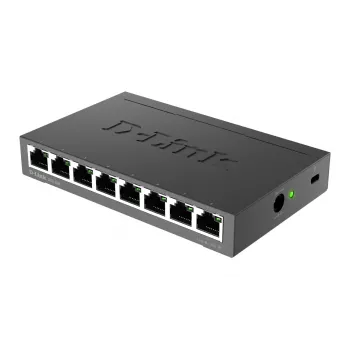 D-Link DGS-108 unmanaged L2 Gigabit Ethernet (10/100/1000) zwart