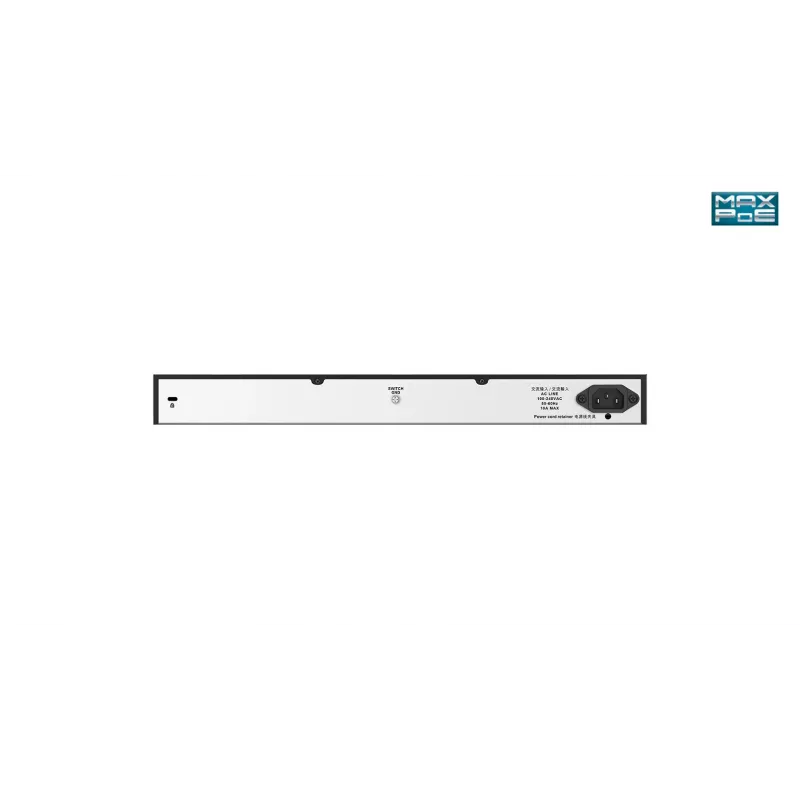 D-Link 24-poorts desktop Gigabit unmanaged PoE-switch met 2 x 100/1000Mbps combo-poorten