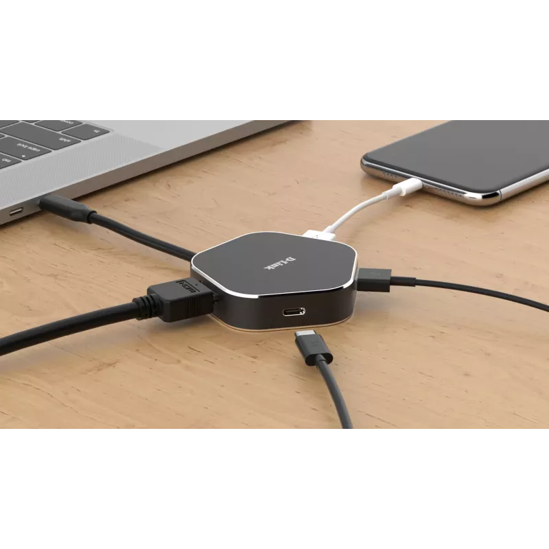 D-Link 4-in-1 USB-C-hub met HDMI en Power Delivery