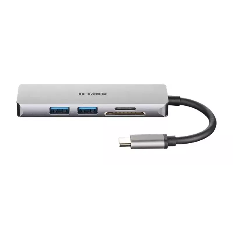 D-Link 5-in-1 USB-C-hub met HDMI en SD/microSD-kaartlezer