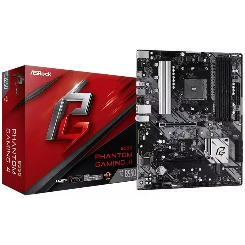 ASRock B550 Phantom Gaming 4 AMD B550 socket AM4 ATX