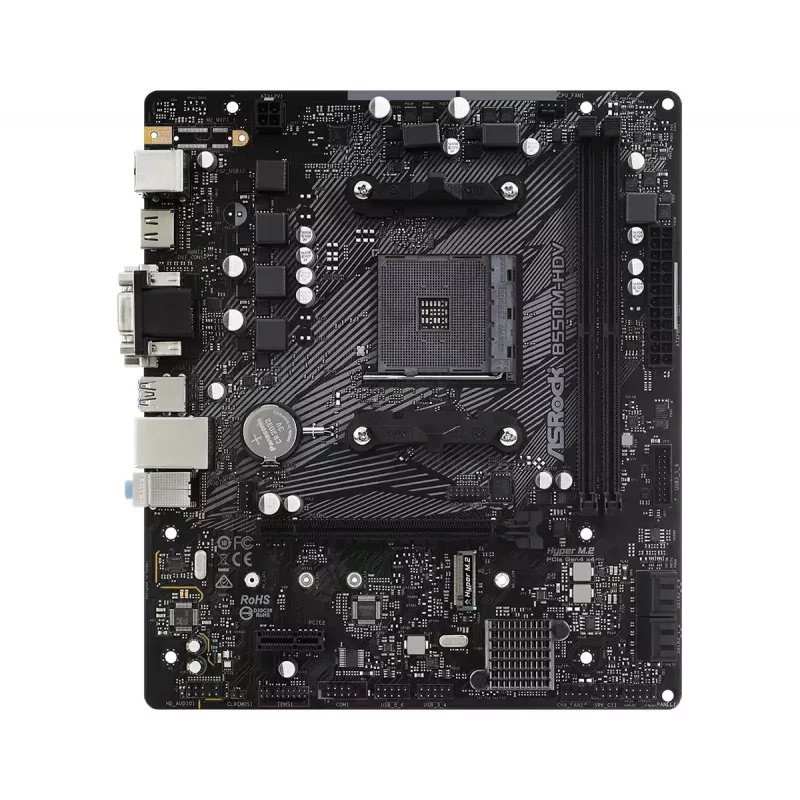 Moederbord ASRock B550M-HDV AMD B550 socket AM4 micro ATX