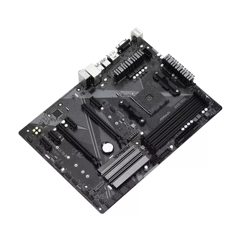 Moederbord ASRock B450 PRO4 R2.0 AMD B450 socket AM4 ATX
