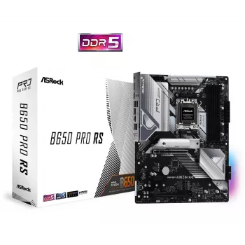 Moederbord ASRock B650 Pro RS — ATX, socket AM5, AMD B650, DDR5, 4 DIMM, 128 GB, 2,5 Gb LAN, 1x M.2, HDMI, DisplayPort