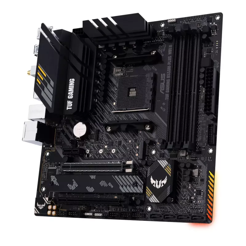 Moederbord ASUS TUF GAMING B550M-PLUS WIFI II AMD B550 socket AM4 micro ATX