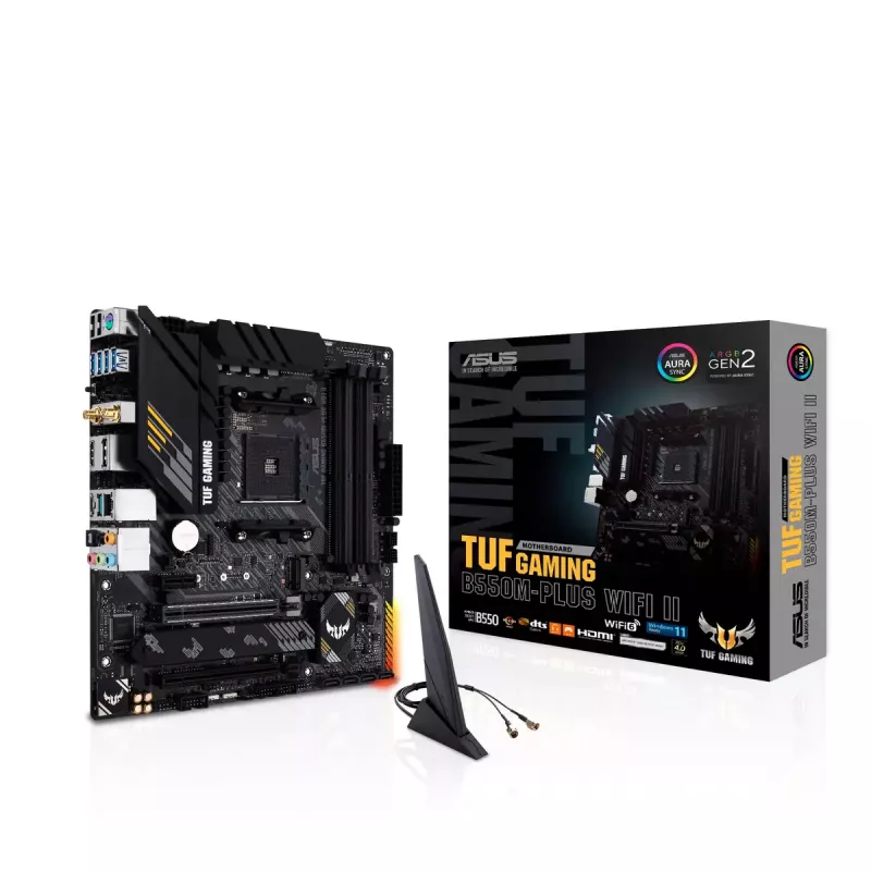 Moederbord ASUS TUF GAMING B550M-PLUS WIFI II AMD B550 socket AM4 micro ATX