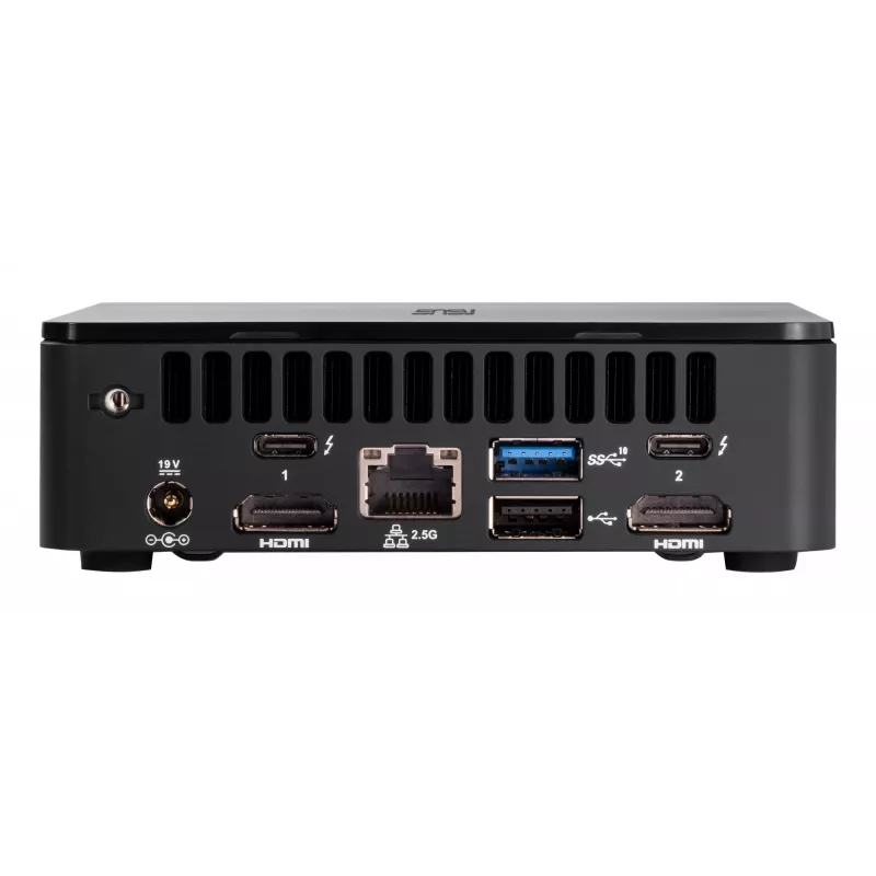 ASUS NUC 12 Pro Kit RNUC12WSKI700002I mini-pc barebone, Intel Core i7-1260P, Intel Iris Xe Graphics, 2x DDR4 SO-DIMM (max. 64 GB), 2x M.2, Wi-Fi 6E, Bluetooth 5.2, 2,5GbE, zwart