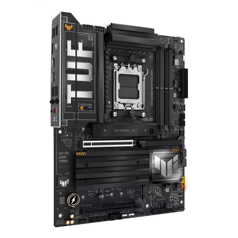 Moederbord ASUS TUF GAMING X870-PLUS WIFI — AMD X870, Socket AM5, ATX, DDR5, 4 DIMM, Wi-Fi 7, Bluetooth 5.4