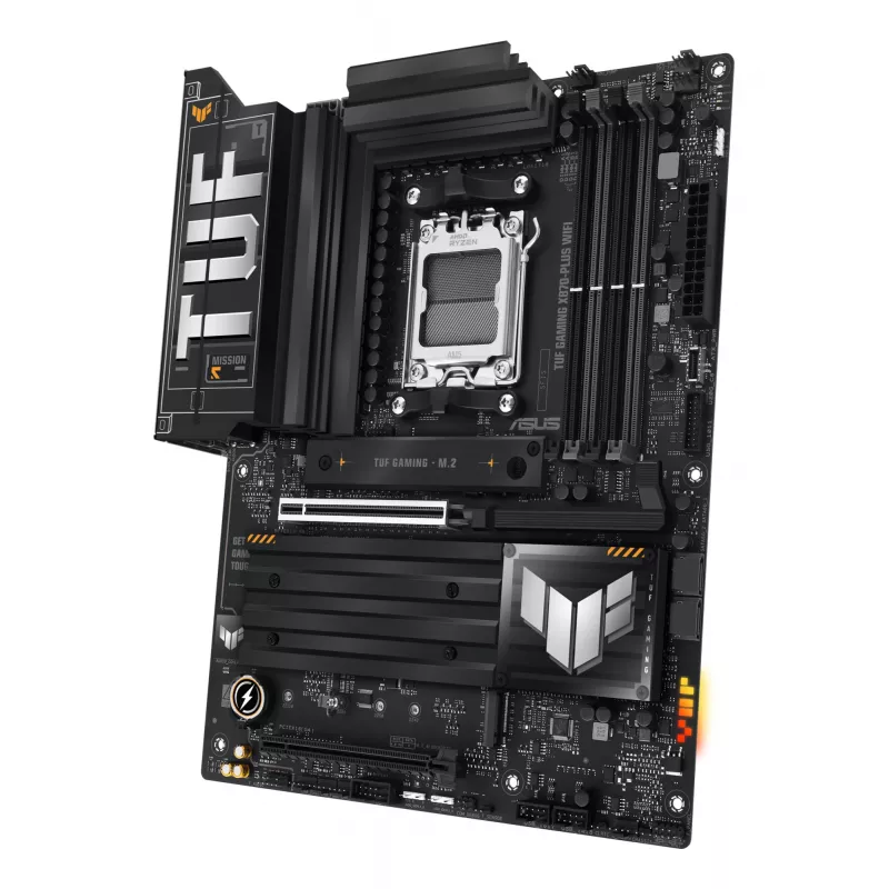 Moederbord ASUS TUF GAMING X870-PLUS WIFI — AMD X870, Socket AM5, ATX, DDR5, 4 DIMM, Wi-Fi 7, Bluetooth 5.4