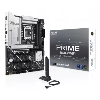 Moederbord ASUS PRIME Z890-P WIFI Intel Z890 LGA 1851 ATX, DDR5, 4x DIMM, 4x M.2, Wi-Fi 7, 2.5Gb LAN