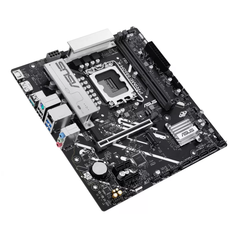 Moederbord ASUS PRIME B860M-K — Intel B860, LGA 1851, micro ATX, DDR5, 2x M.2, 2 DIMM, 2.5Gb LAN