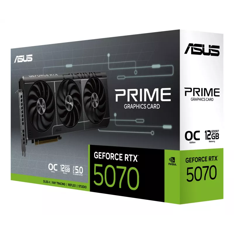 ASUS videokaart NVIDIA GeForce PRIME OC RTX5070 12GB GDDR7