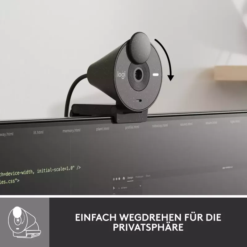 LOGITECH Brio 300 Full HD webcam - grafiet