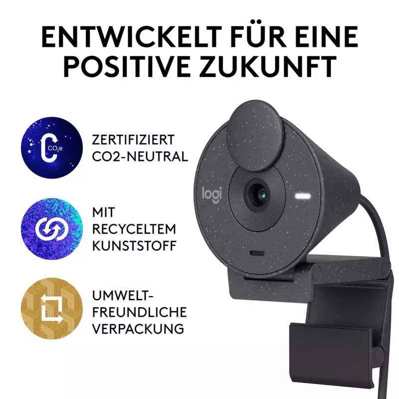 LOGITECH Brio 300 Full HD webcam - grafiet