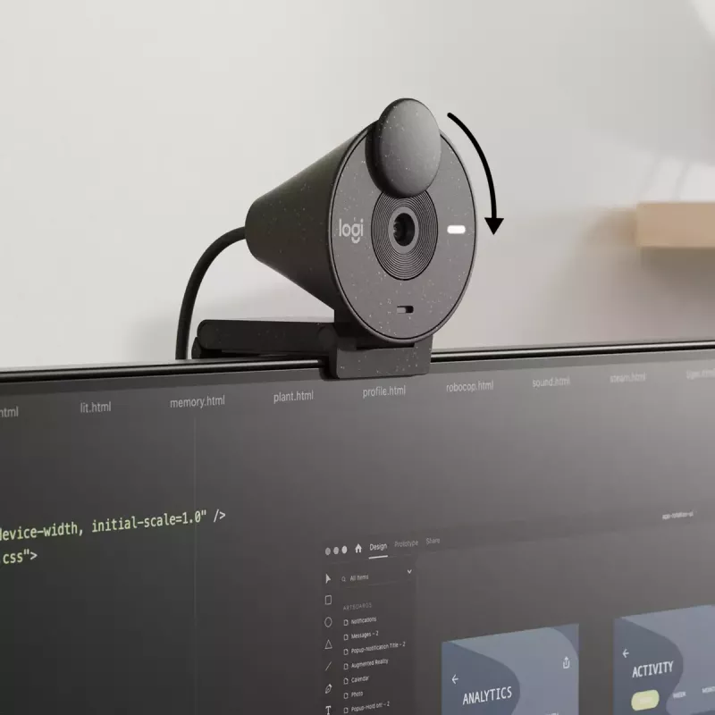 LOGITECH Brio 300 Full HD webcam - grafiet