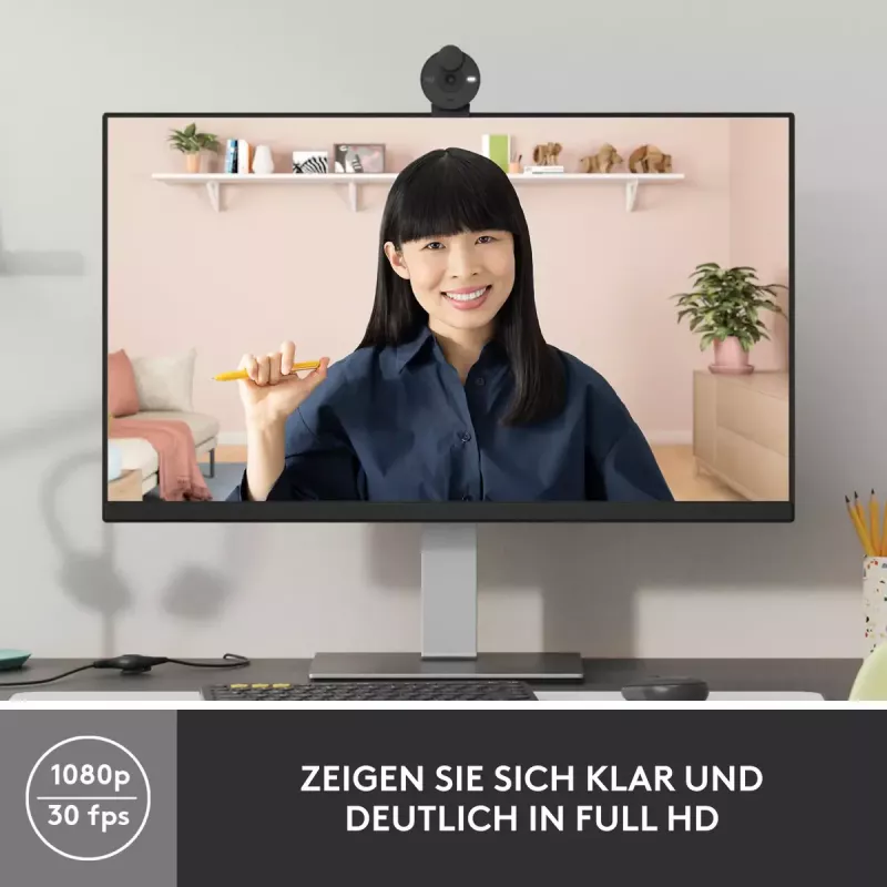 LOGITECH Brio 300 Full HD webcam - grafiet