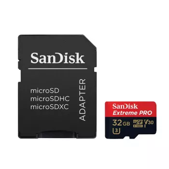 SanDisk Extreme Pro 32GB MicroSDHC UHS-I Class 10 geheugenkaart SDSQXCG-032G-GN6MA