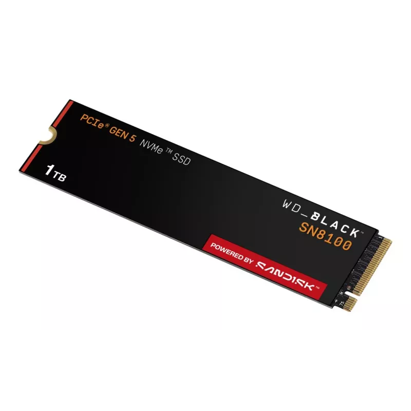 SSD Western Digital 1 TB M.2 PCI Express 5.0 zwart SN8100
