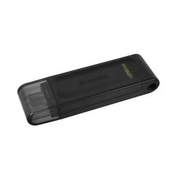 Kingston Technology DataTraveler 128GB USB-C 3.2 Gen 1 70, 128 GB, USB Type-C, 3.2 Gen 1 (3.1 Gen 1), kapje, 7 g, zwart