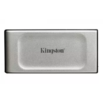 Kingston Technology 500G draagbare SSD XS2000, 500 GB, USB Type-C, 3.2 Gen 2 (3.1 Gen 2), 2000 MB/s, zwart, zilver