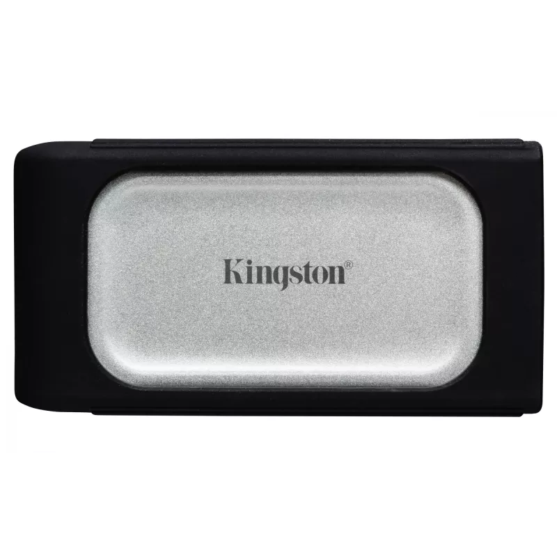 Kingston Technology 500G draagbare SSD XS2000, 500 GB, USB Type-C, 3.2 Gen 2 (3.1 Gen 2), 2000 MB/s, zwart, zilver