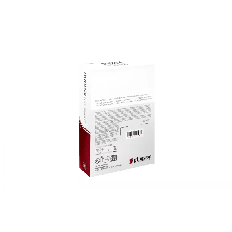 Kingston Technology 2TB XS1000 externe draagbare SSD USB 3.2 Gen 2