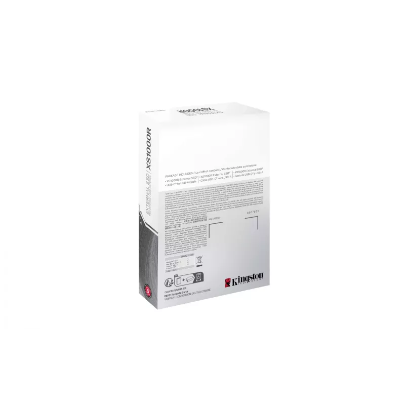 Kingston Technology 1TB XS1000 rood externe USB 3.2 Gen 2 draagbare SSD