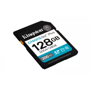 Kingston Technology Canvas Go! Plus 128GB SDXC Canvas Go Plus Gen4 200MB/s C10 UHS-I U3 V30