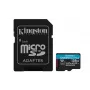 Kingston Technology 128 GB microSDXC Canvas Go Plus Gen4 200 MB/s A2 U3 V30-kaart + adapter