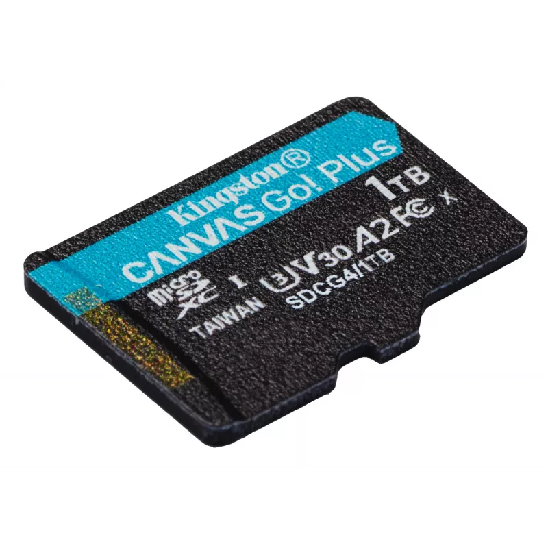 Kingston Technology 1TB microSDXC Canvas Go Plus Gen4 200MB/s A2 U3 V30-kaart + adapter