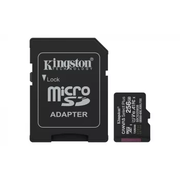 MicroSDXC-geheugenkaart KINGSTON 256 GB UHS-I Canvas Select Plus Gen3, Class 10, 150 MB/s, A1, V10