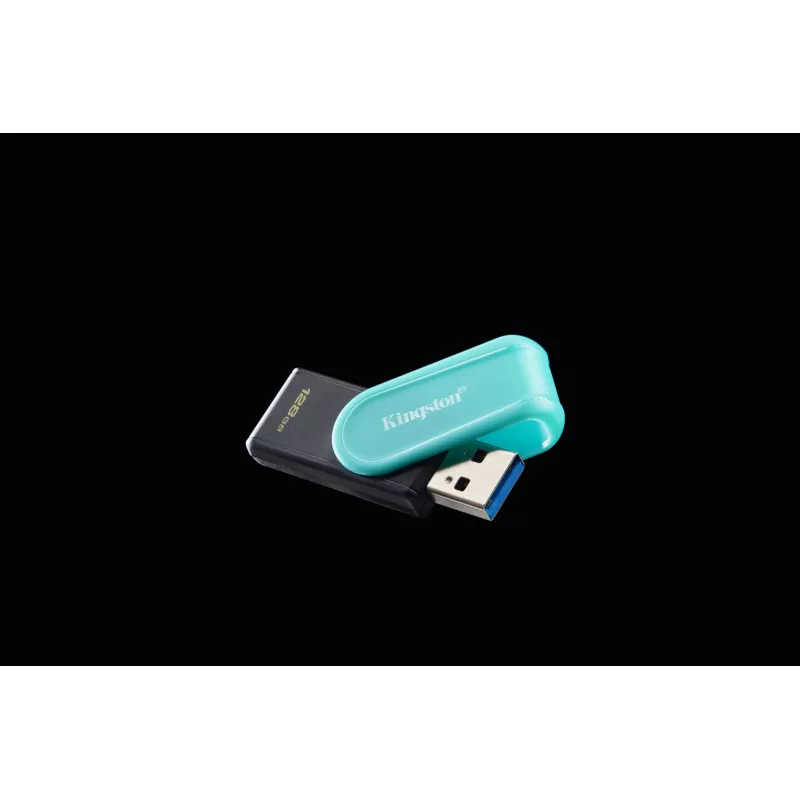 Kingston Technology DataTraveler 128GB draagbare USB 3.2 Gen 1 Exodia S (zwart/turquoise)