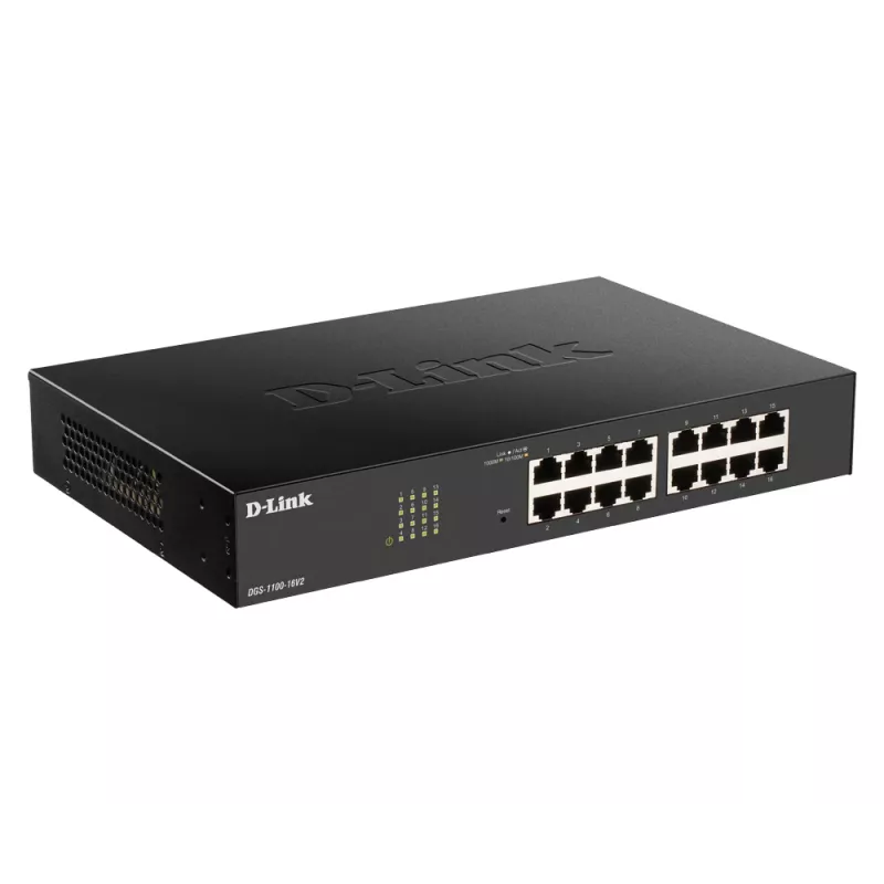 D-Link DGS-1100-24PV2 managed L2 Gigabit Ethernet (10/100/1000) Power over Ethernet (PoE) zwart