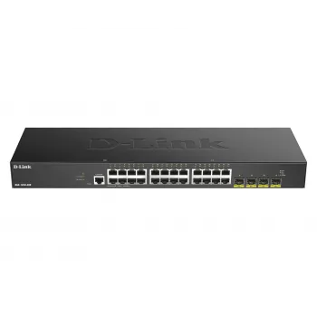 D-Link 24-poorts Gigabit Smart Managed Switch met 4x 10G SFP+, Managed, L3, Gigabit Ethernet (10/100/1000), Vollduplex, Rackmontage