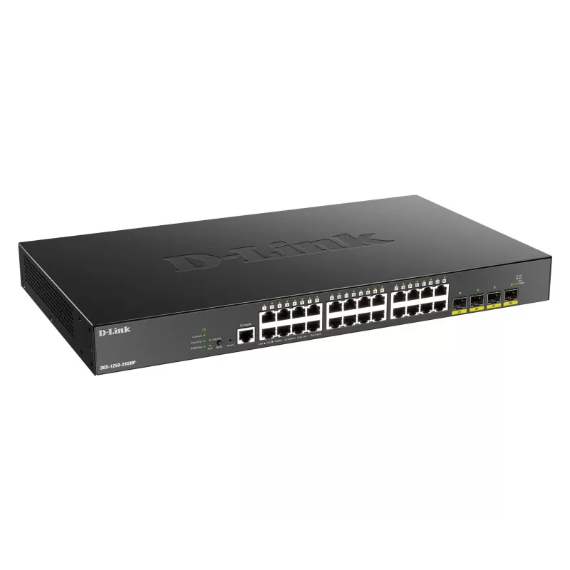 D-Link 24-poorts Gigabit PoE Smart Managed Switch met 4x 10G SFP+, 370 Watt