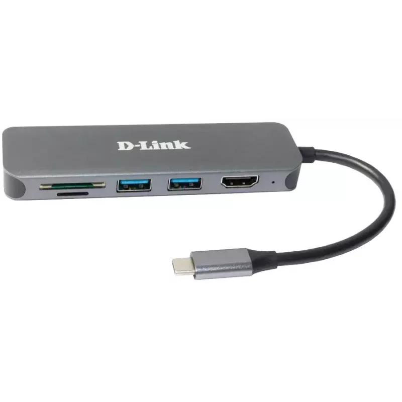 D-Link 6-in-1 USB-C Hub met HDMI/kaartlezer/Power Delivery