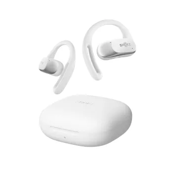 SHOKZ OpenFit Air, Wit, Headset, draadloos, oorhaak, gesprekken / muziek / sport / dagelijks gebruik, Bluetooth, Wit