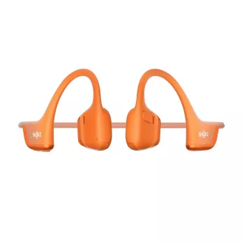 Botgeleidingshoofdtelefoon Shokz OpenRun Pro 2 — binauraal, draadloos Bluetooth 5.3, IP55, 12 uur speeltijd, 150 mAh, oranje, oorhaken